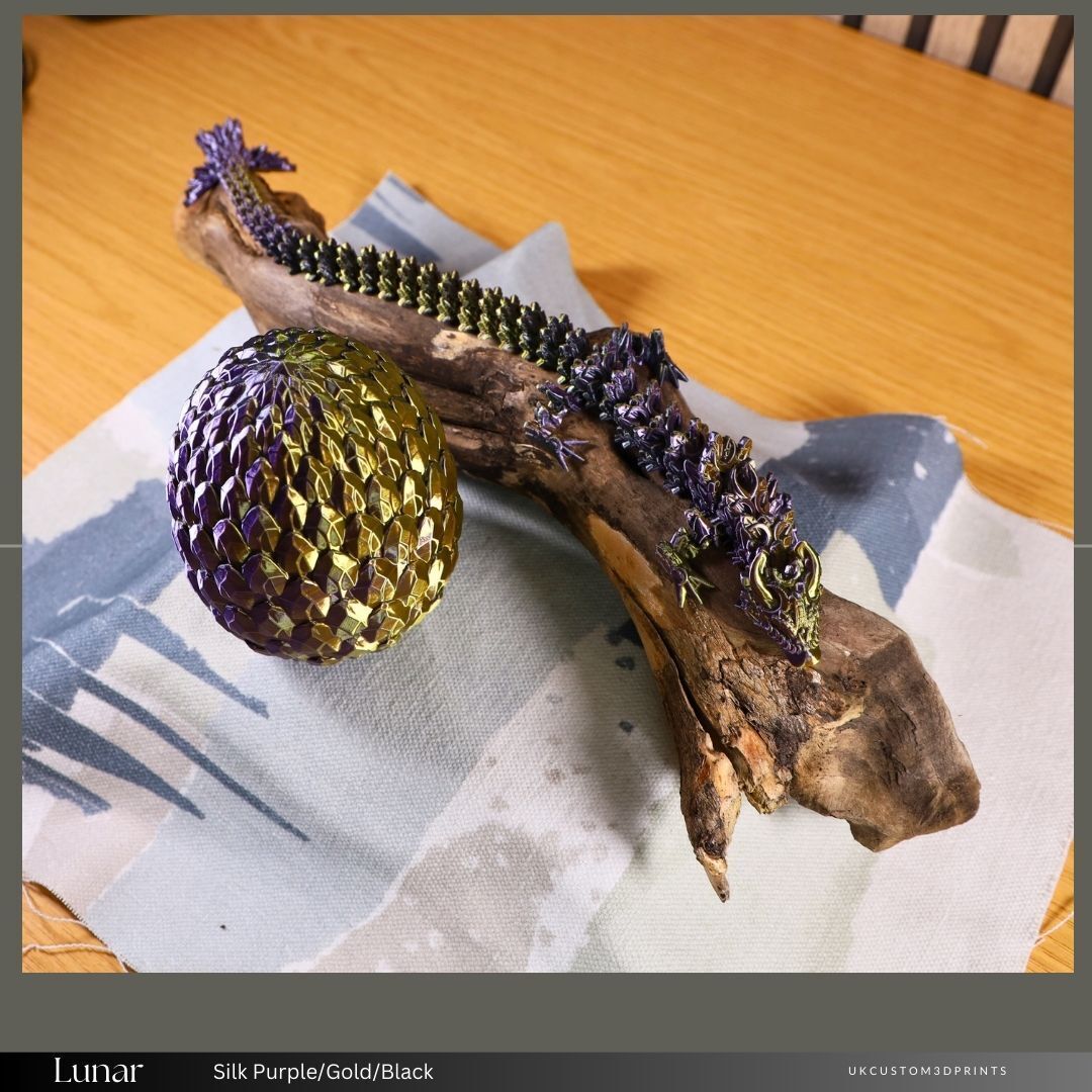 3D Printed Lunar Dragon And Egg