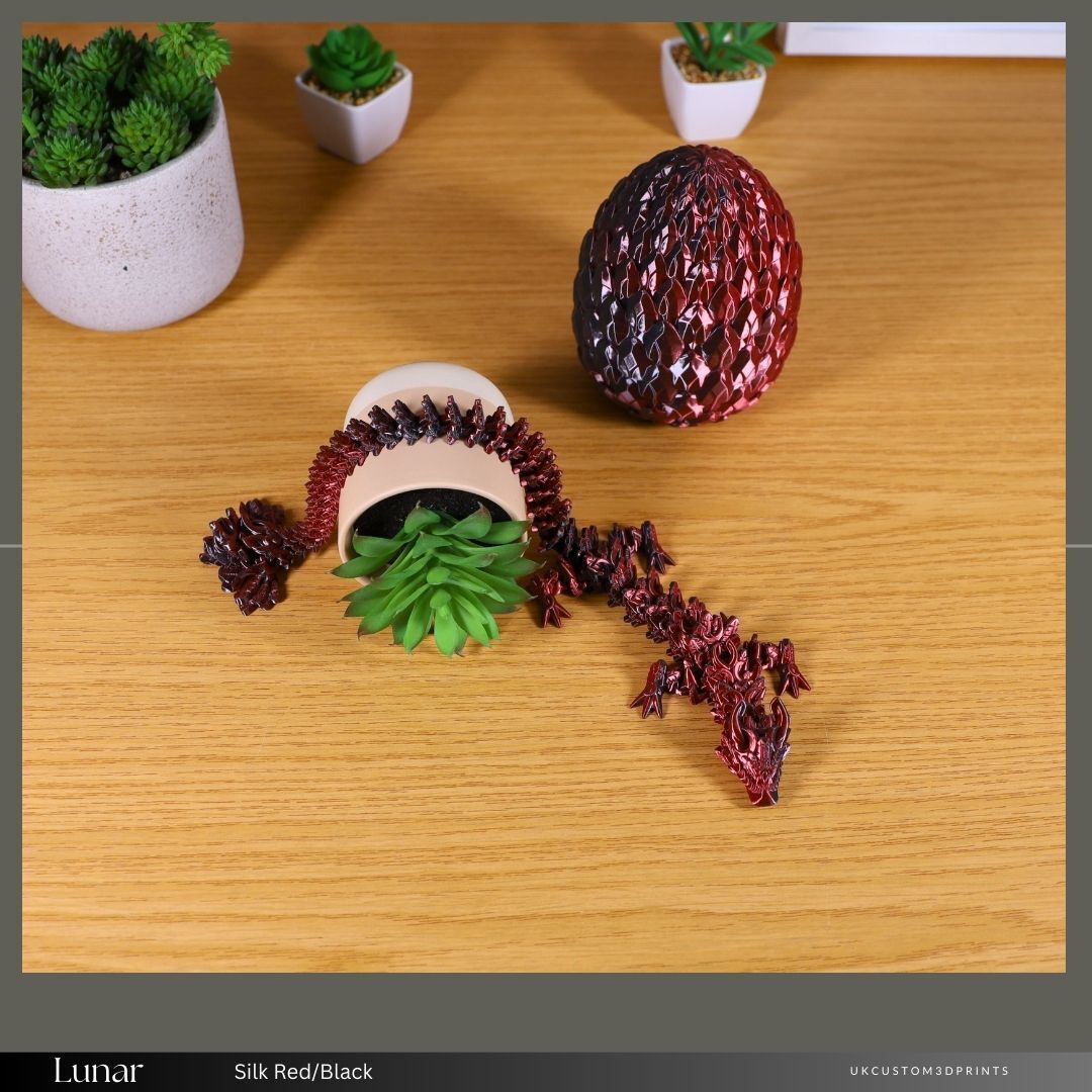 3D Printed Lunar Dragon And Egg