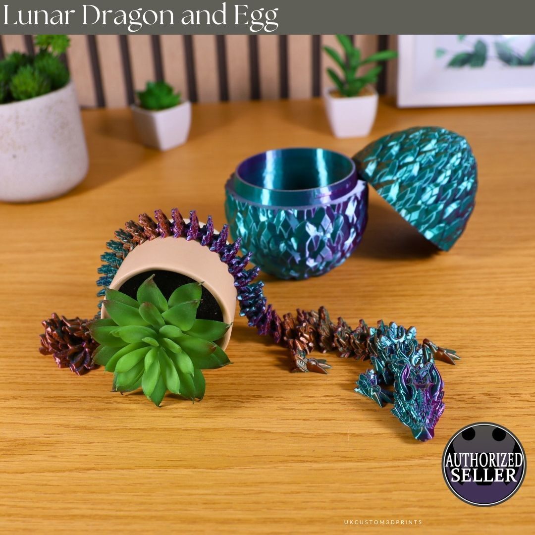 3D Printed Lunar Dragon And Egg