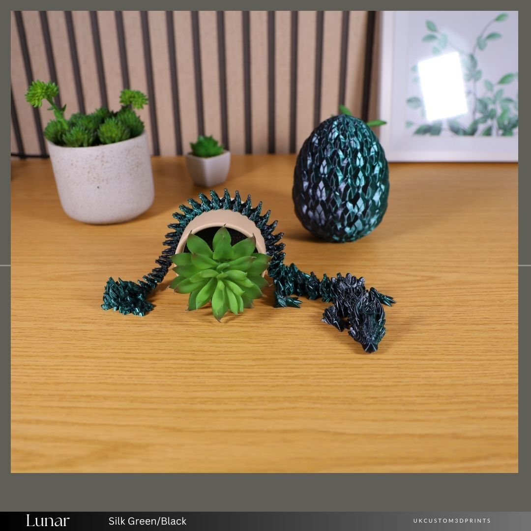 3D Printed Lunar Dragon And Egg