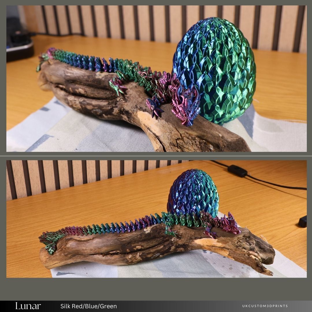 3D Printed Lunar Dragon And Egg
