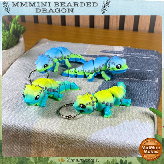 Mmmini Bearded Dragon Fidget - Optional Keychain