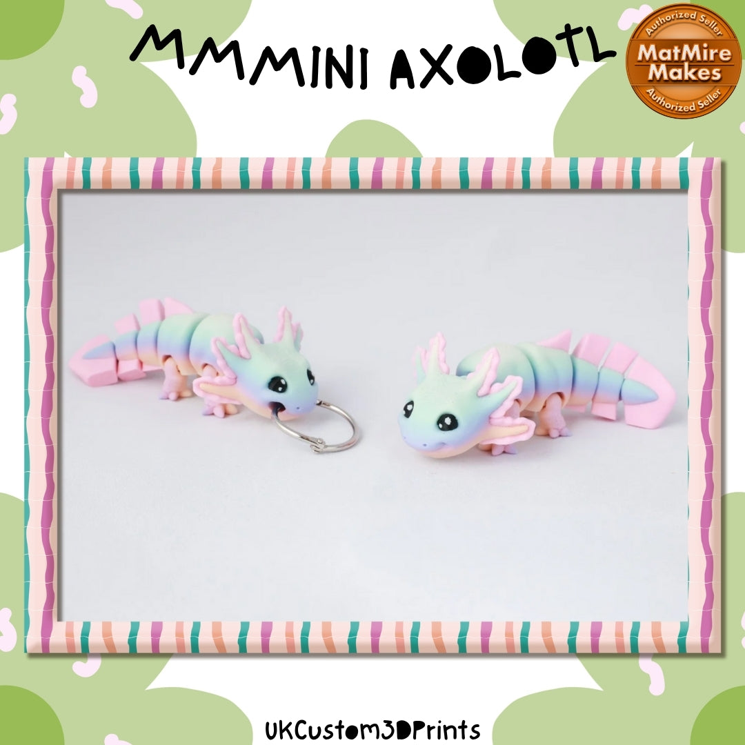 MMMini Axolotl Fidget - Optional Keychain