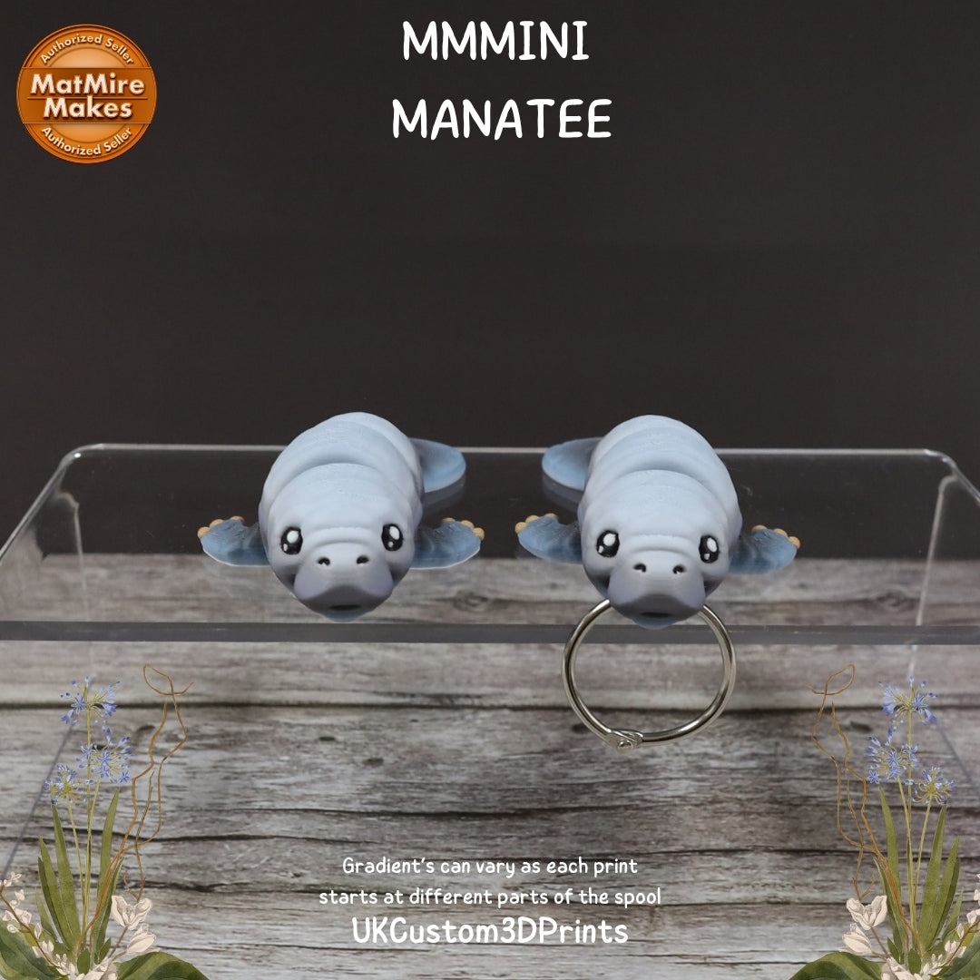 MMMini Manatee Fidget - Optional Keychain