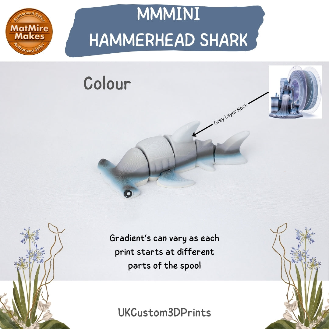 MMMini Hammerhead Shark Fidget - Optional Keychain