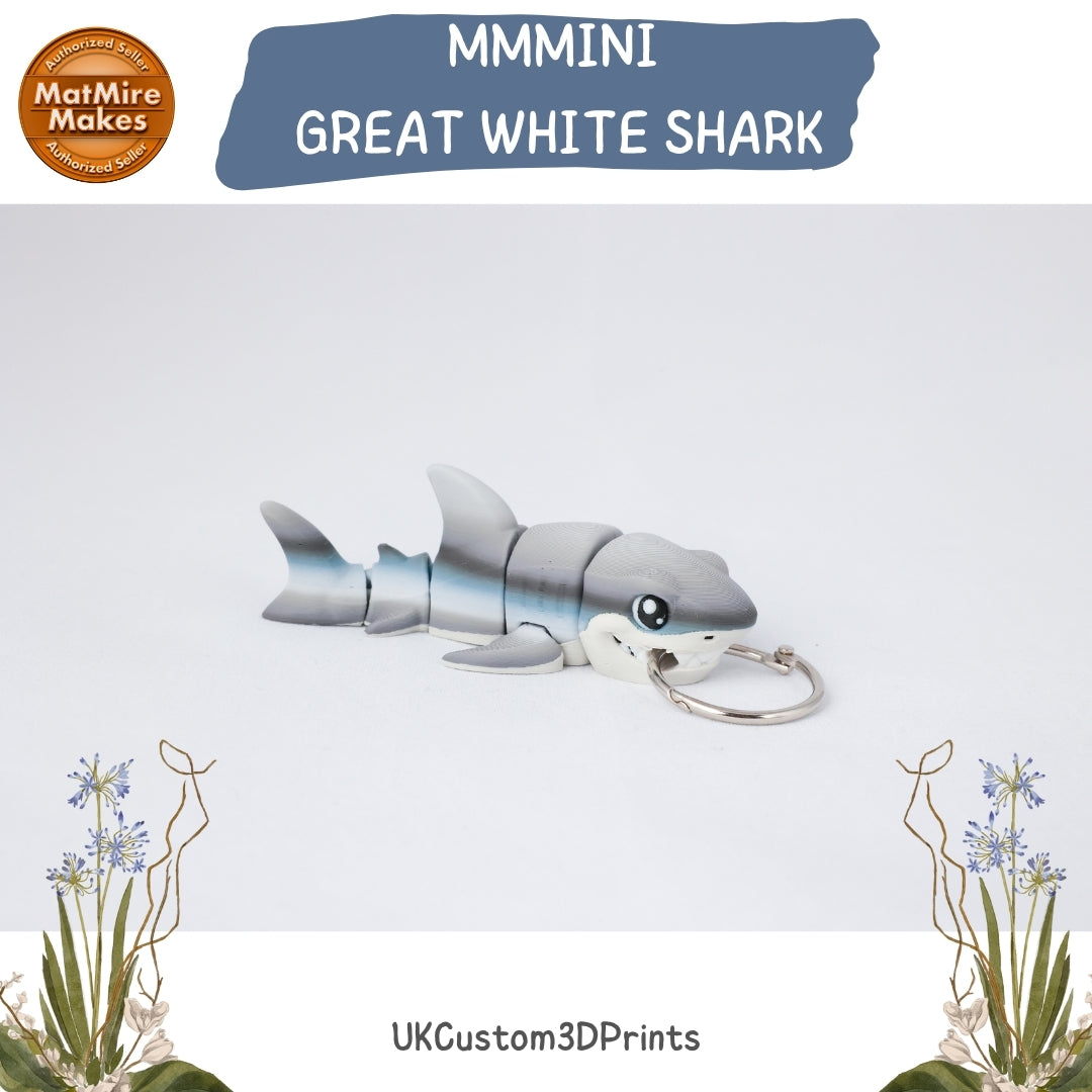MMMini Great White Shark Fidget - Optional Keychain
