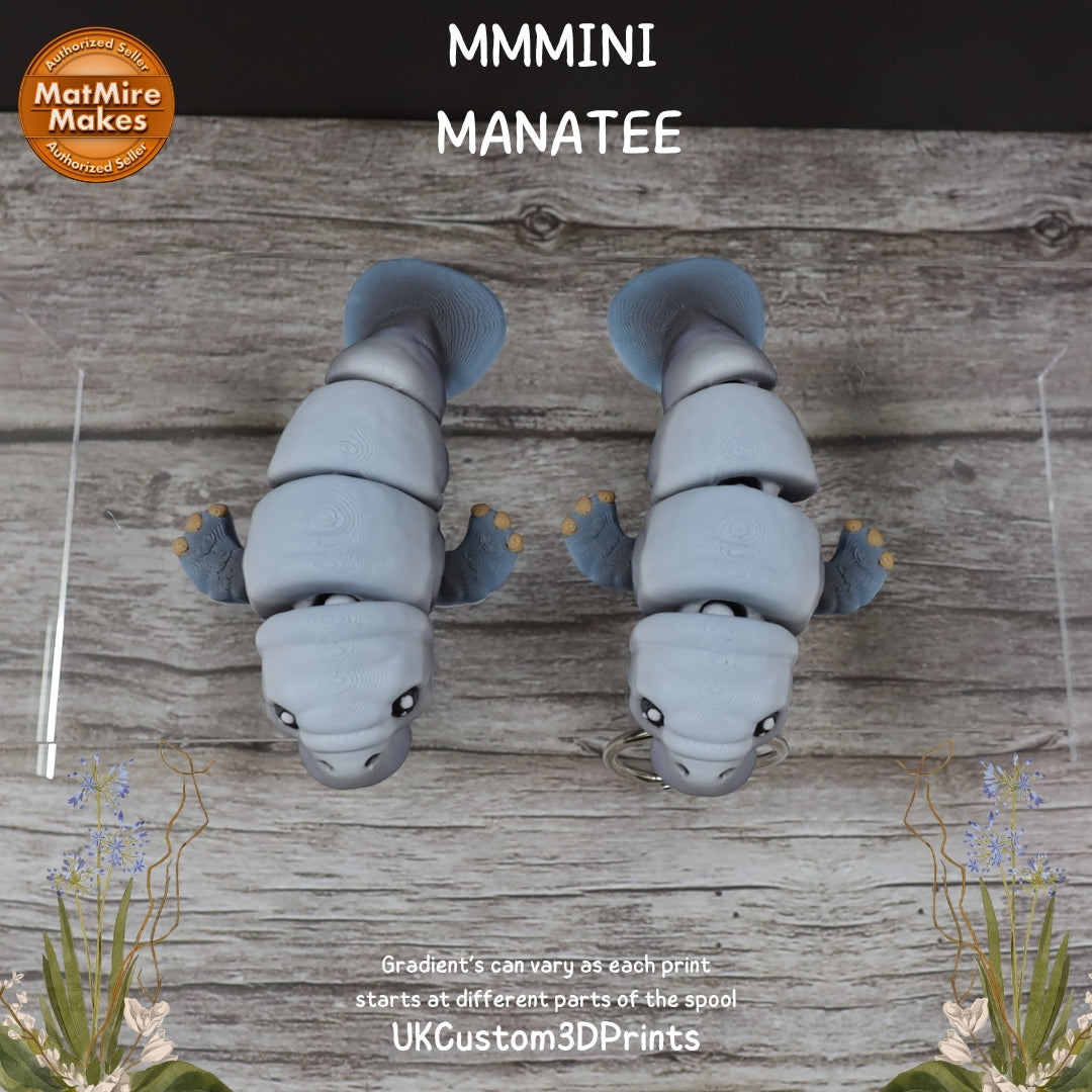MMMini Manatee Fidget - Optional Keychain