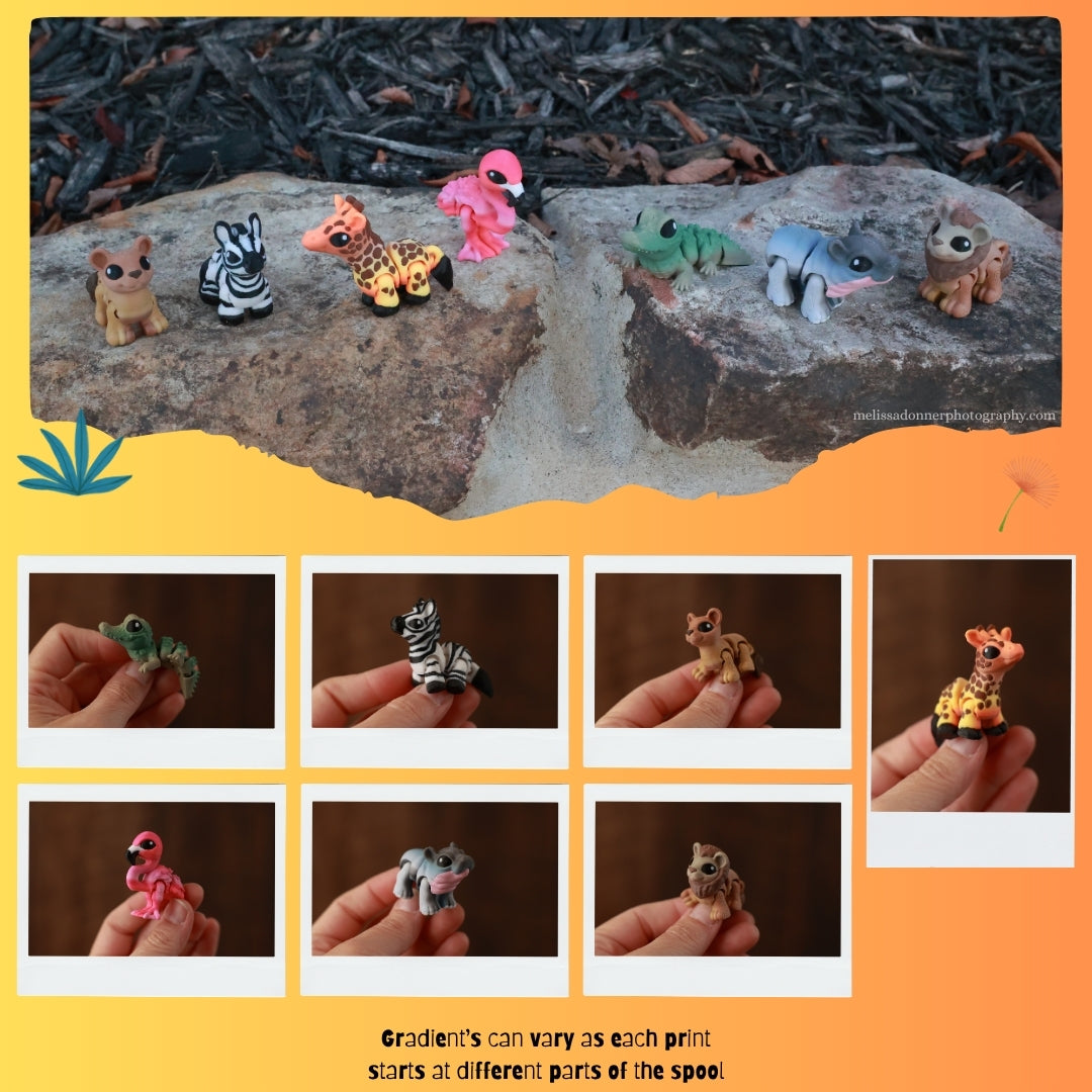 3D Printed Safari Hatchlings