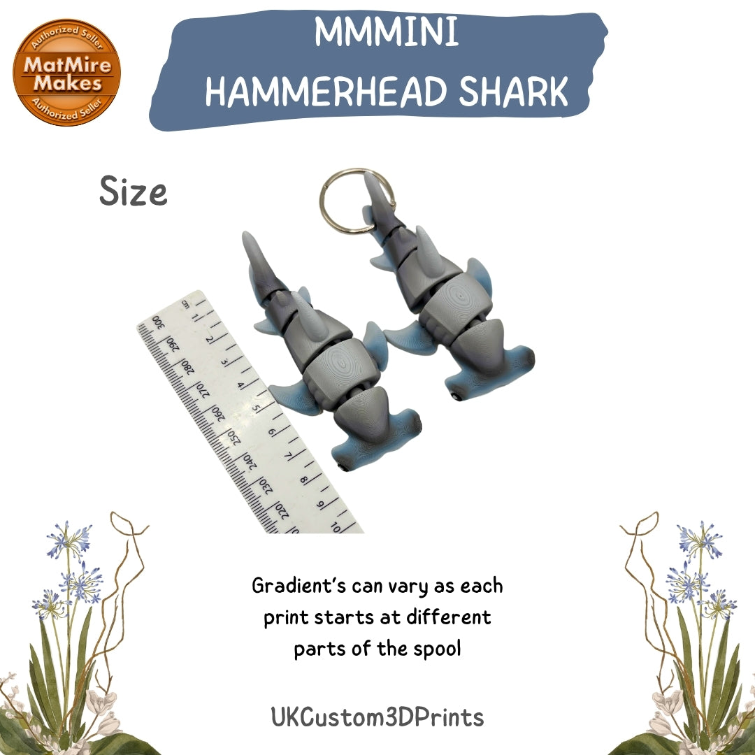 MMMini Hammerhead Shark Fidget - Optional Keychain