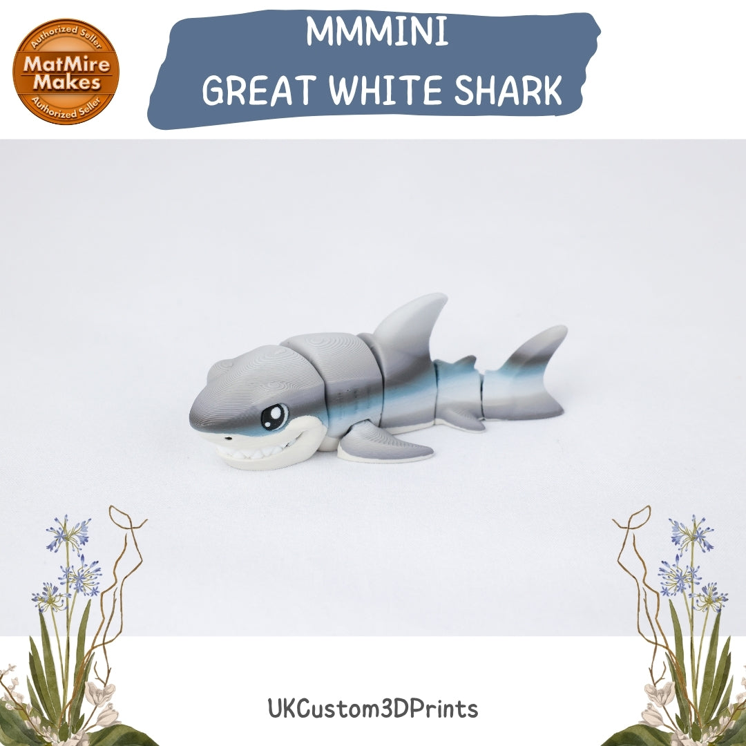 MMMini Great White Shark Fidget - Optional Keychain
