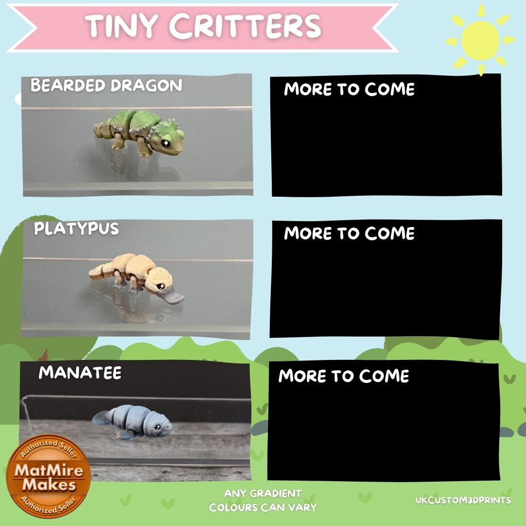 Tiny Critters Animal Fidgets - 3D Printed