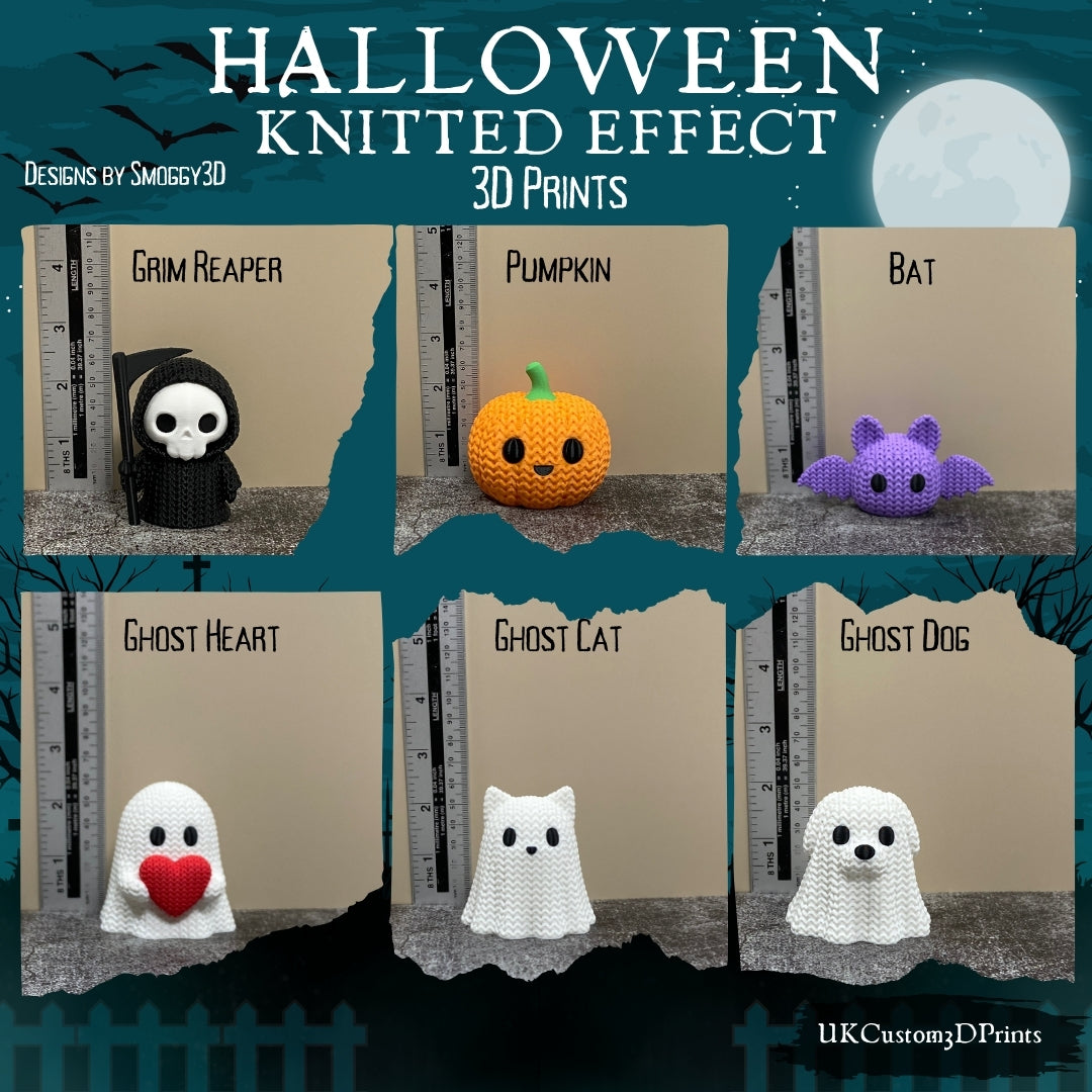 3D Printed Halloween Knitted Effect - Ornaments