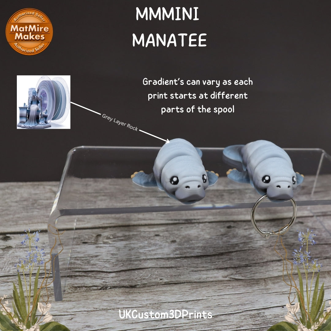 MMMini Manatee Fidget - Optional Keychain