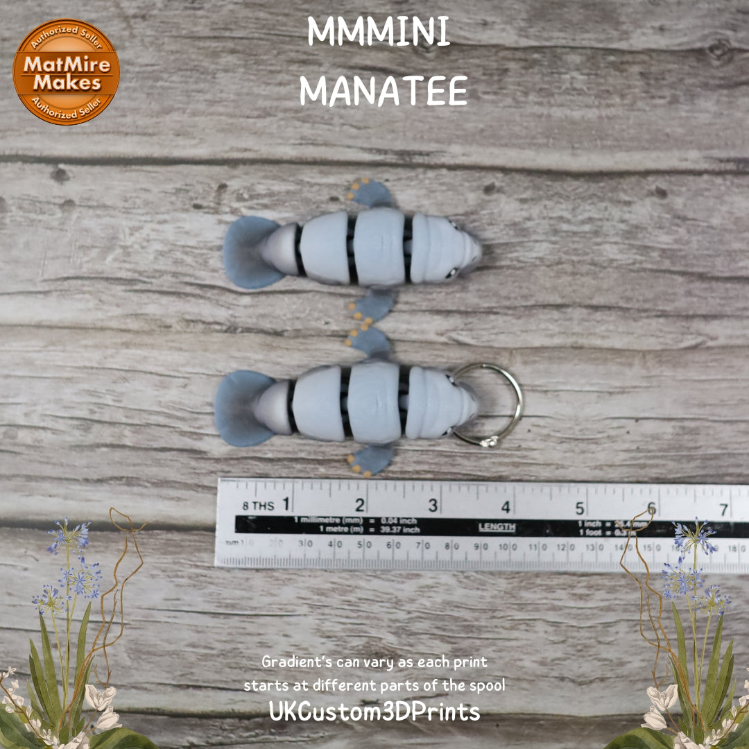 MMMini Manatee Fidget - Optional Keychain