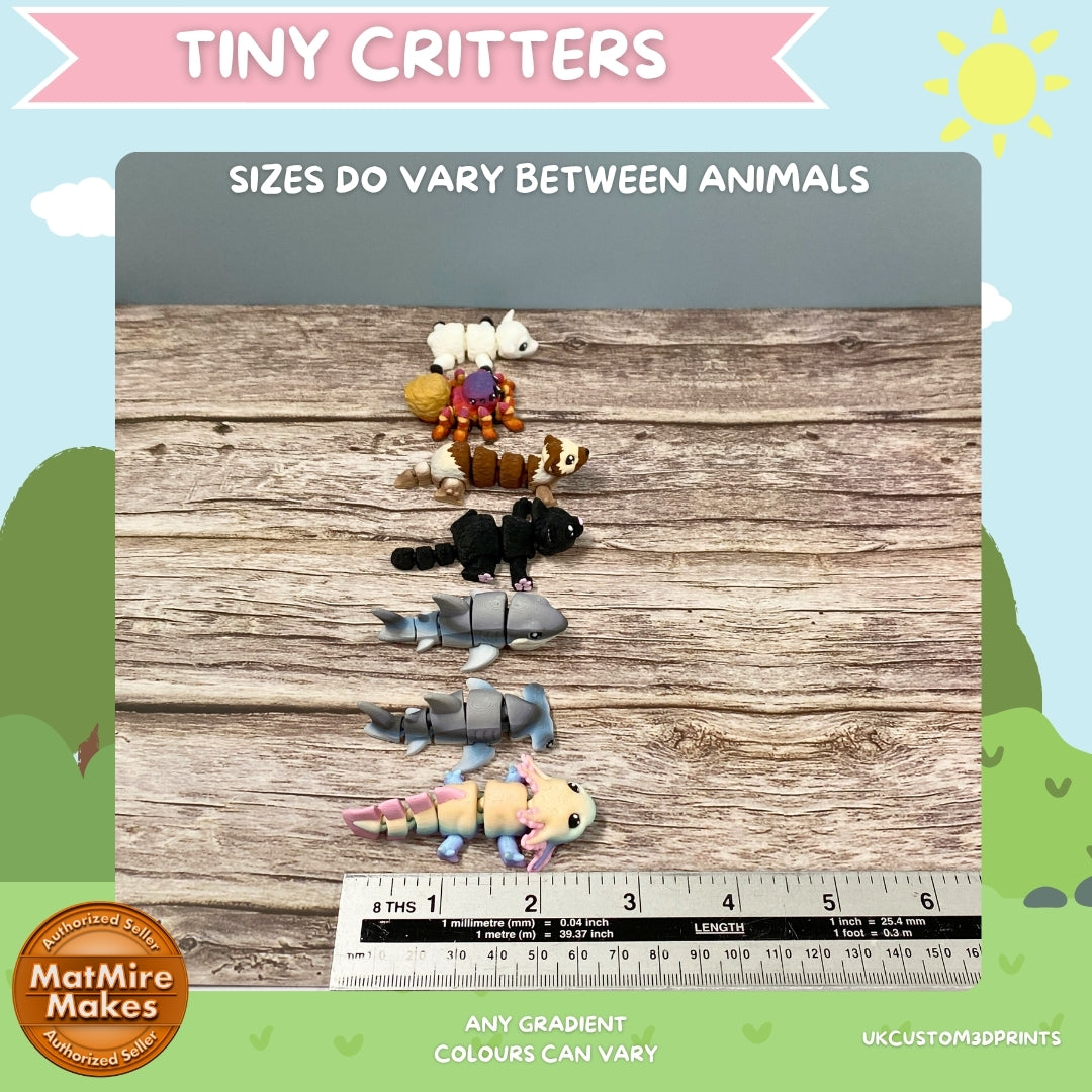 Tiny Critters Animal Fidgets - 3D Printed