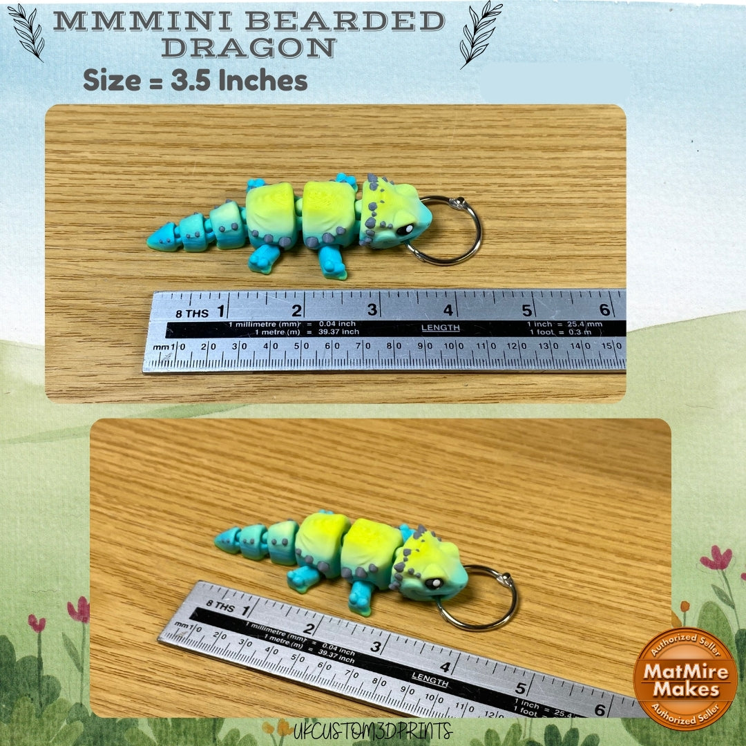 Mmmini Bearded Dragon Fidget - Optional Keychain