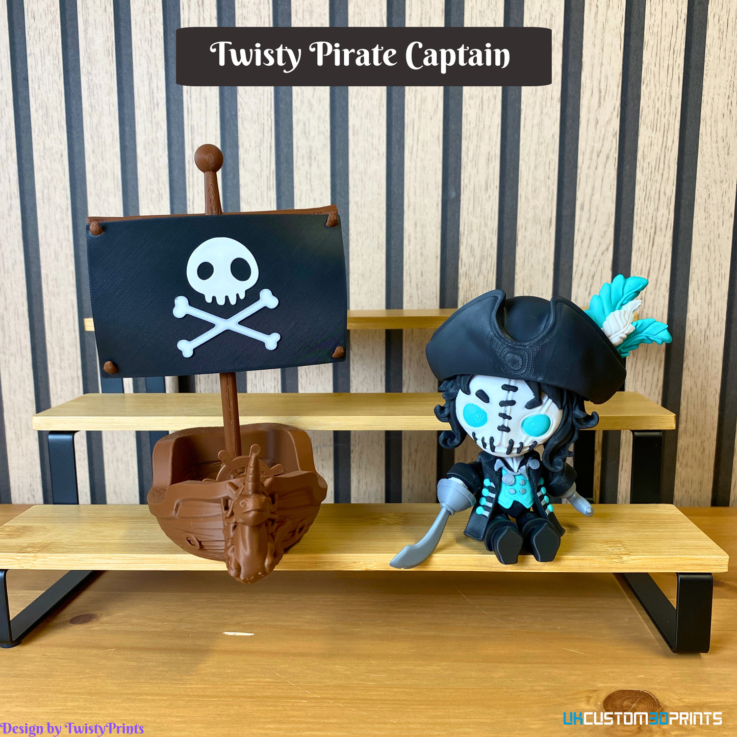 3D Printed - Twisty Pirate Captain