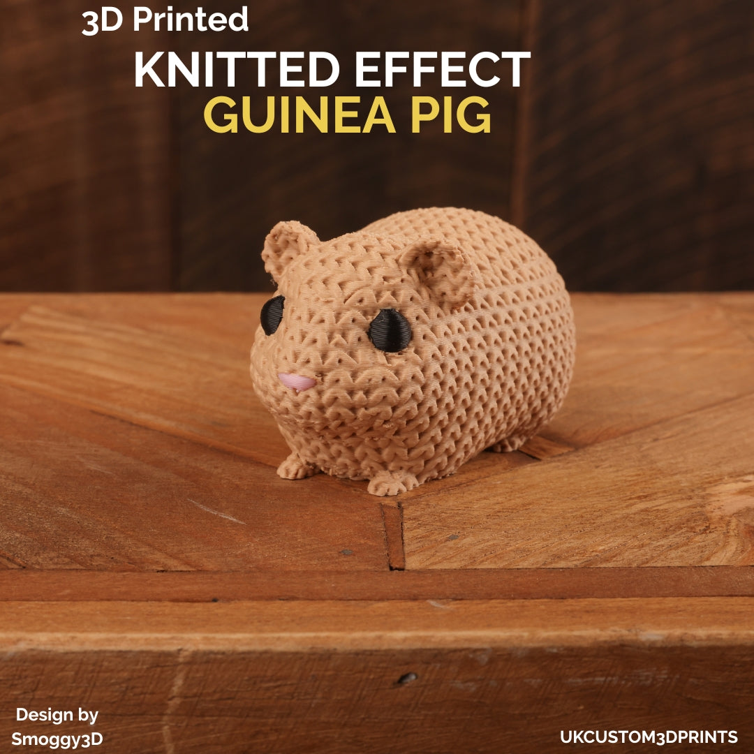 3D Printed Guinea Pig - Knitted Effect