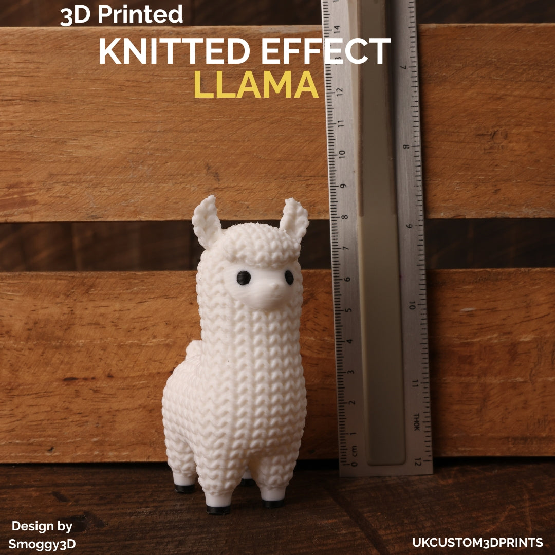 3D Printed Llama - Knitted Effect