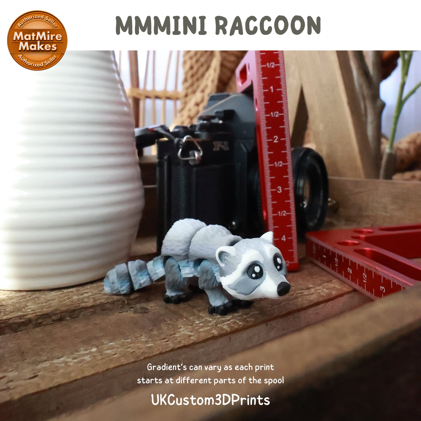MMMini Raccoon Fidget - Optional Keychain