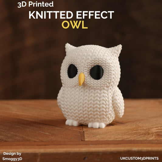 3D Printed Owl - Knitted Effect