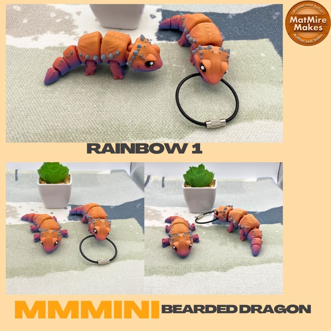 Mmmini Bearded Dragon Fidget - Optional Keychain