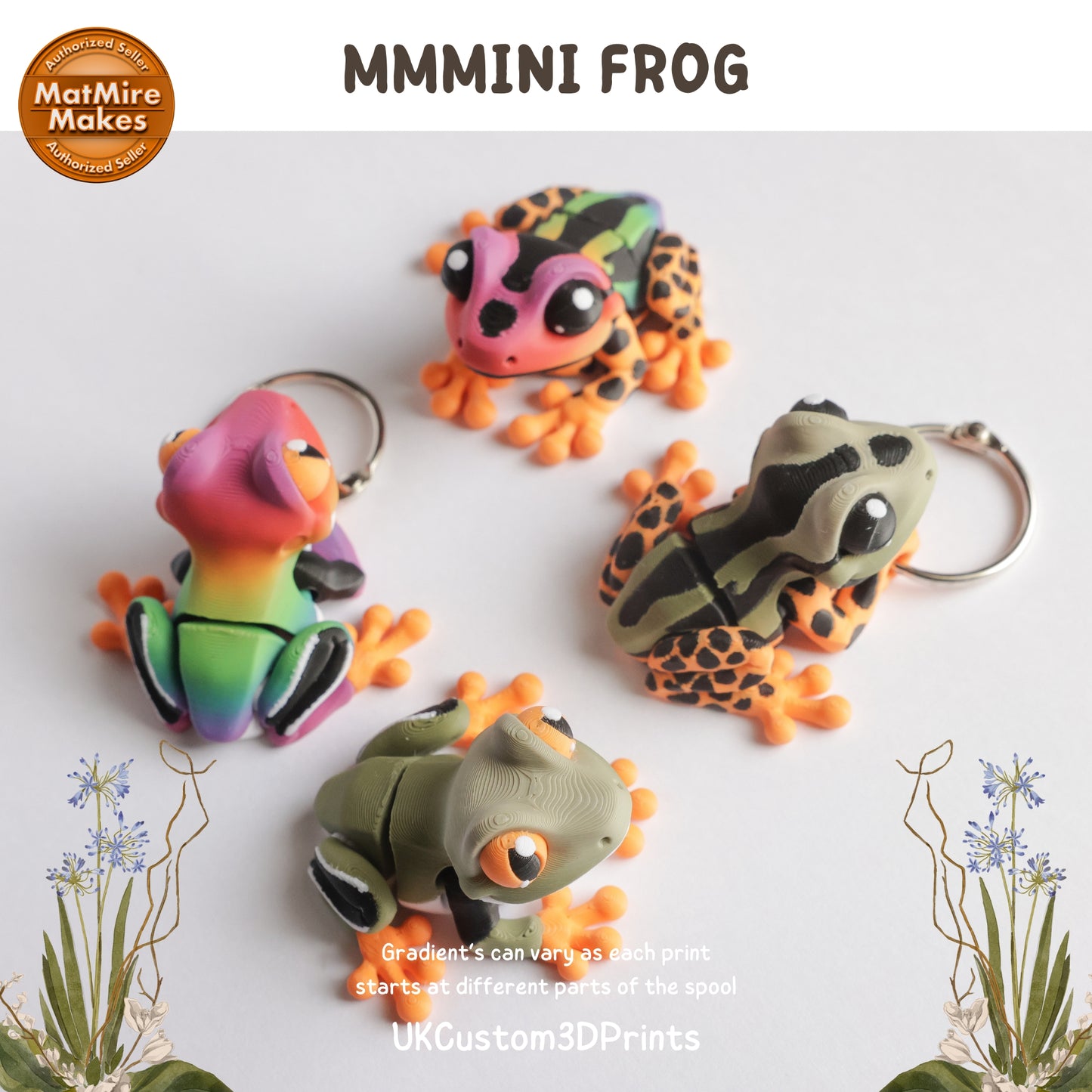 MMMini Frog Fidget - Optional Keychain