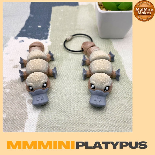 Mmmini Platypus Fidget - Optional Keychain