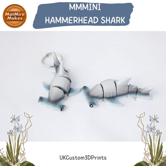 MMMini Hammerhead Shark Fidget - Optional Keychain