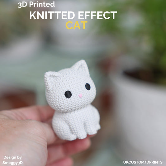 3D Printed Cat - Knitted Effect