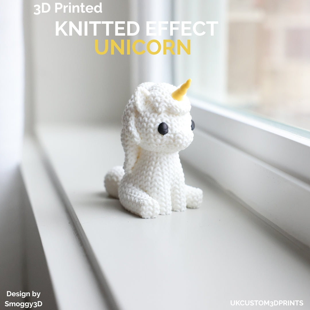3D Printed Unicorn - Knitted Effect