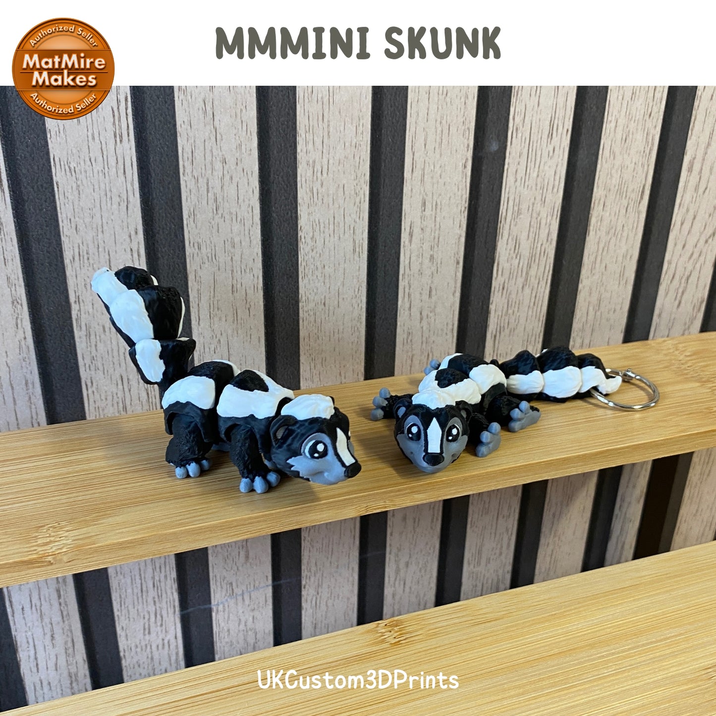 MMMini Skunk Fidget - Optional Keychain