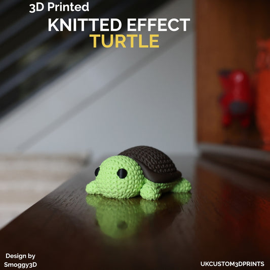 3D Printed Turtle - Knitted Effect