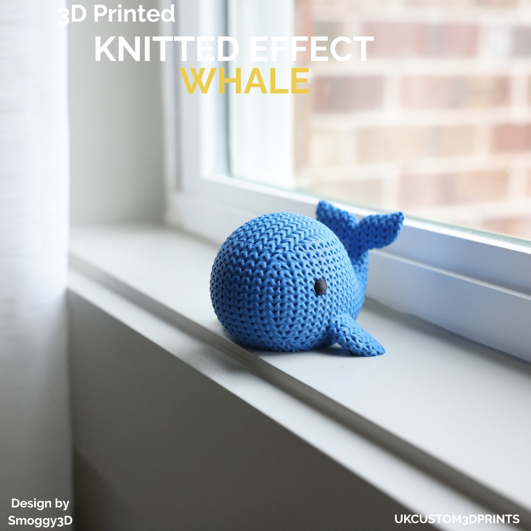 3D Printed Whale - Knitted Effect