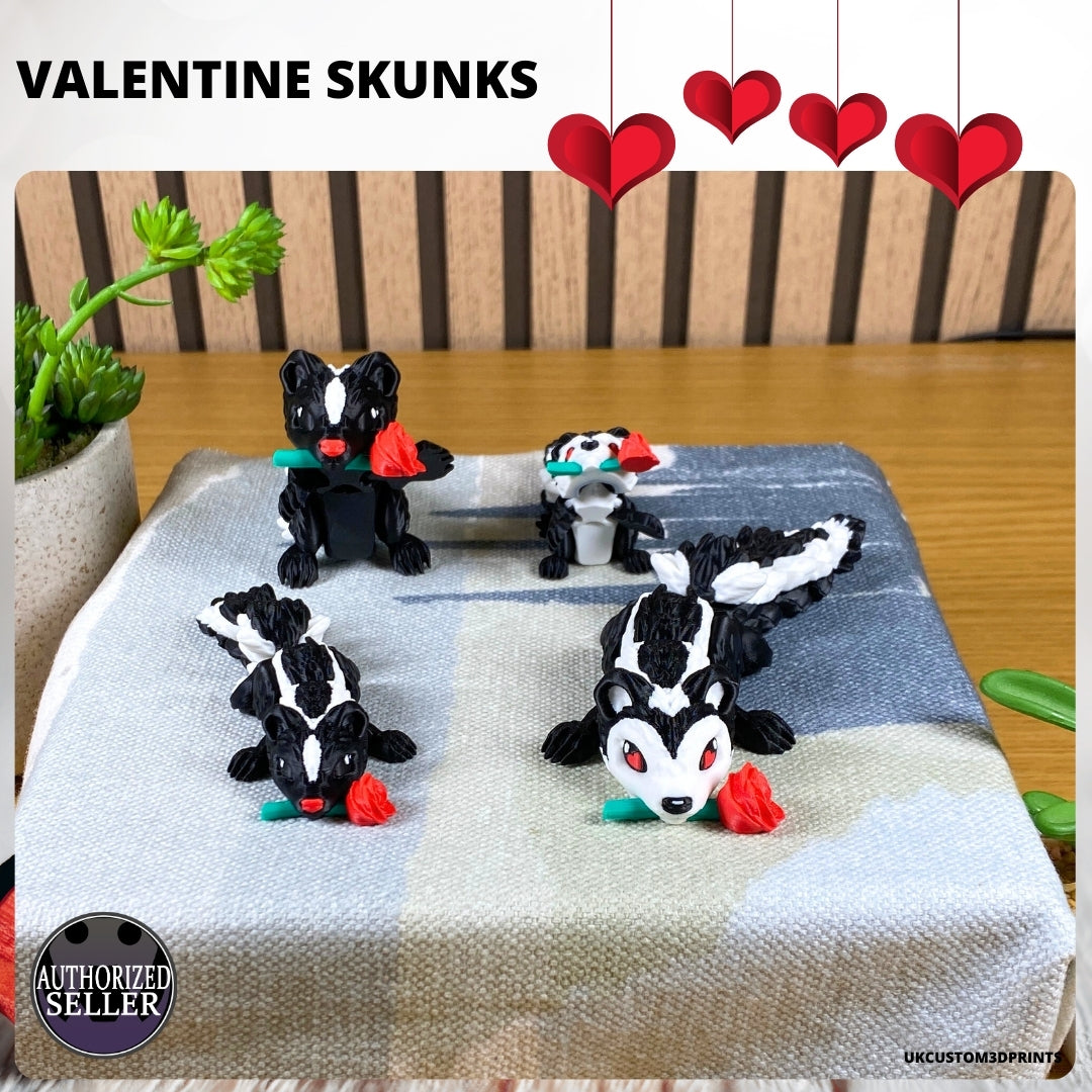 3D Printed Valentines Skunk - Fidget