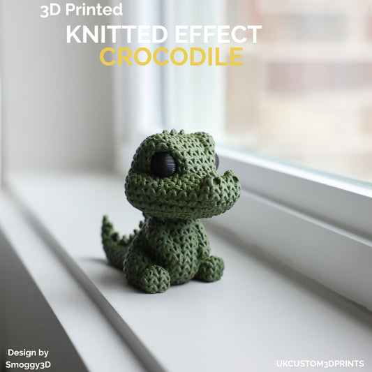 3D Printed Crocodile - Knitted Effect