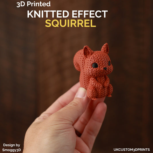 3D Printed Squirrel - Knitted Effect