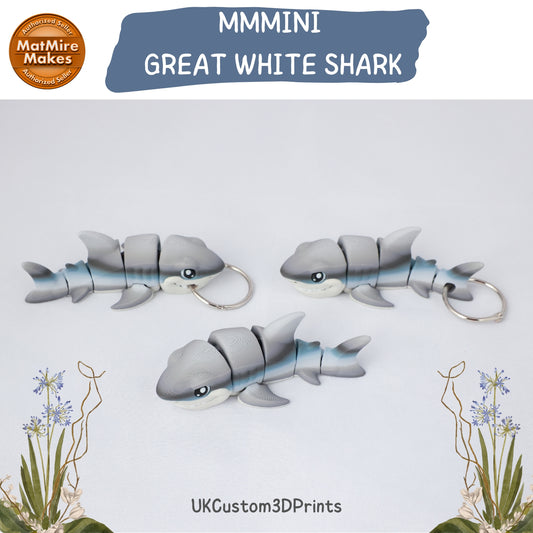 MMMini Great White Shark Fidget - Optional Keychain