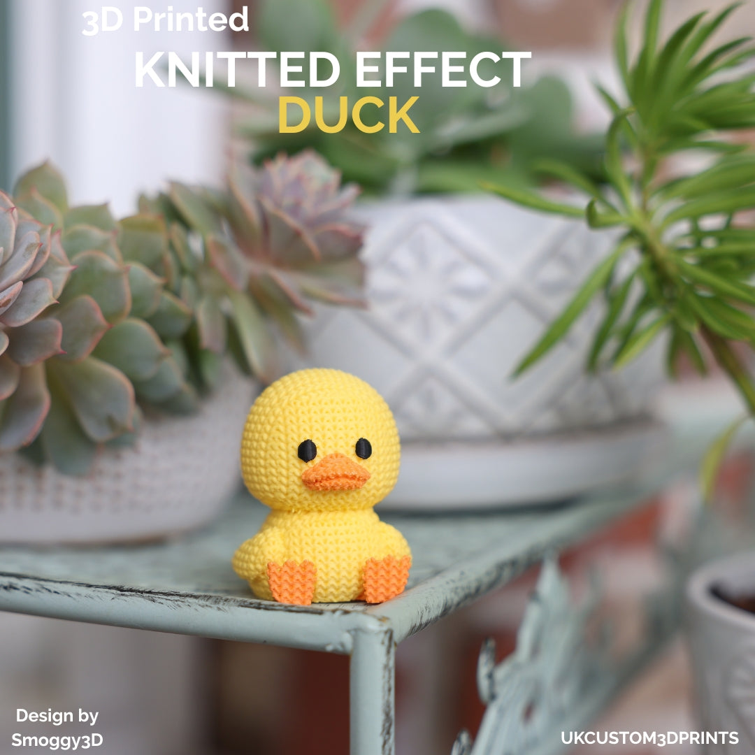 3D Printed Duck - Knitted Effect