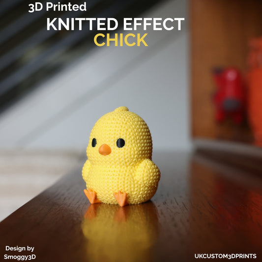 3D Printed Chick - Knitted Effect