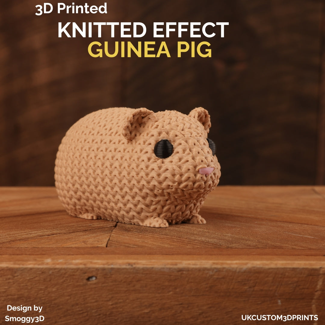 3D Printed Guinea Pig - Knitted Effect