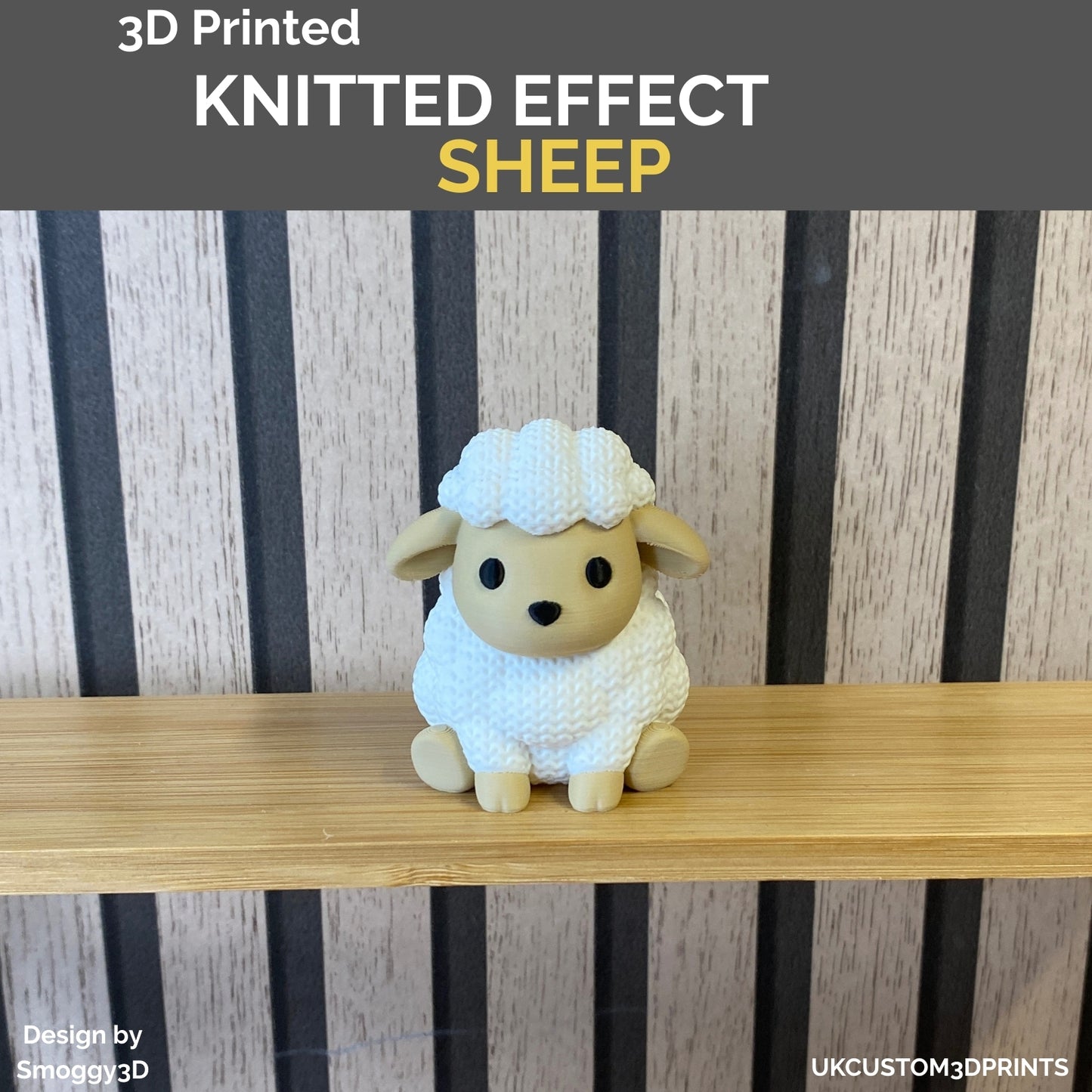 3D Printed Sheep - Knitted Effect