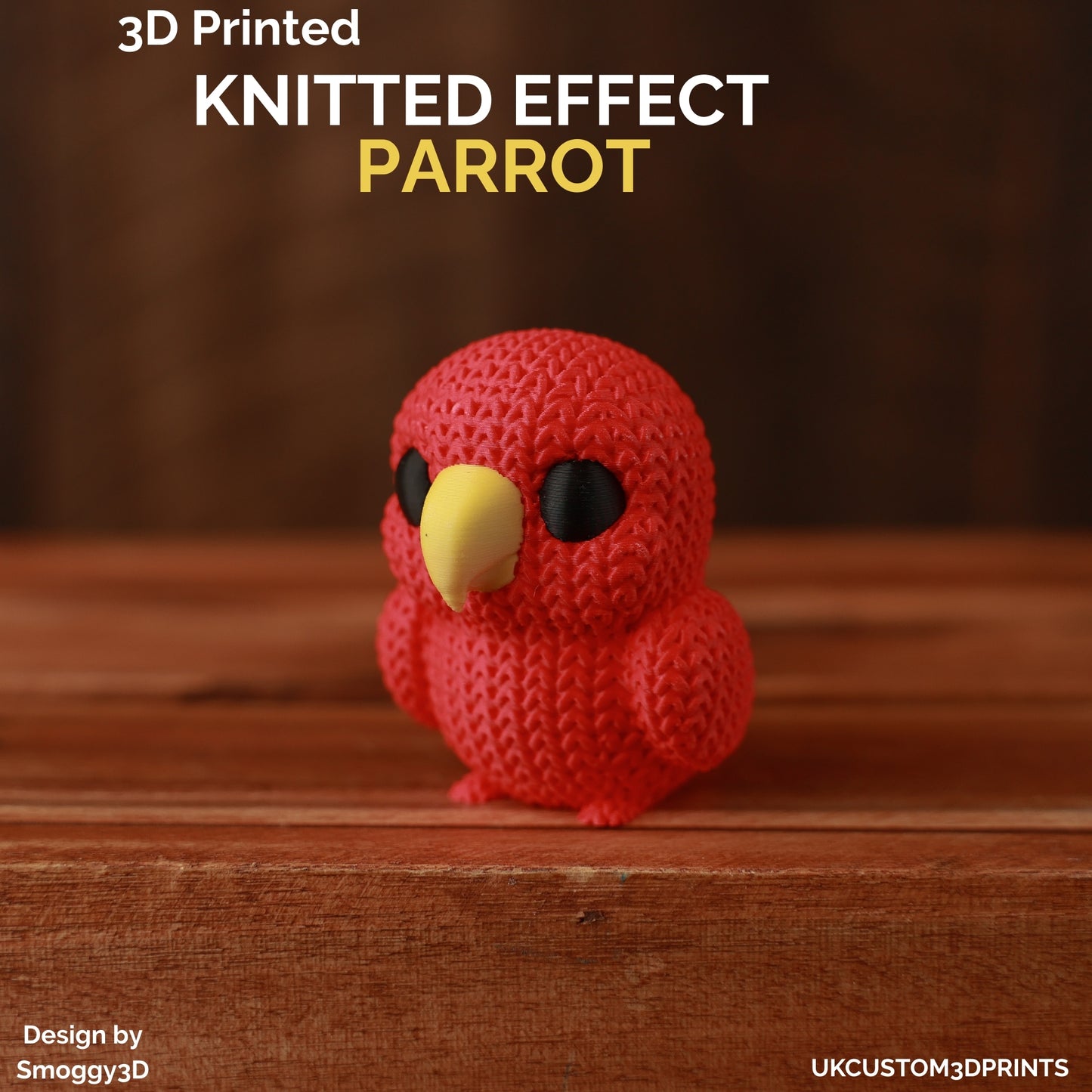3D Printed Parrot - Knitted Effect