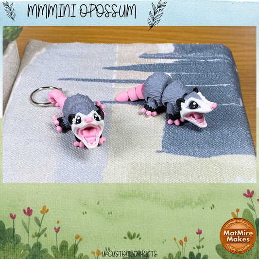 Mmmini Opossum Fidget - Optional Keychain