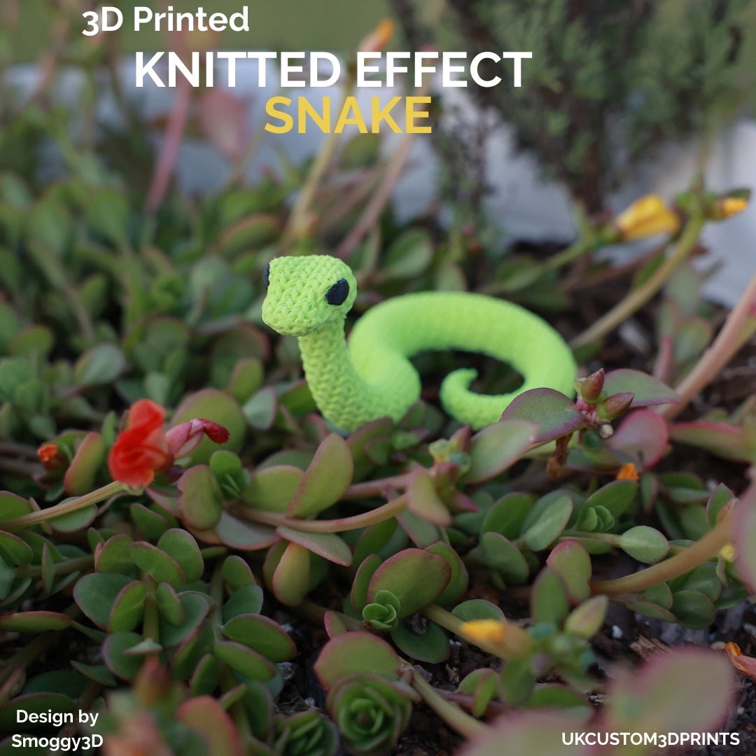 3D Printed Snake - Knitted Effect