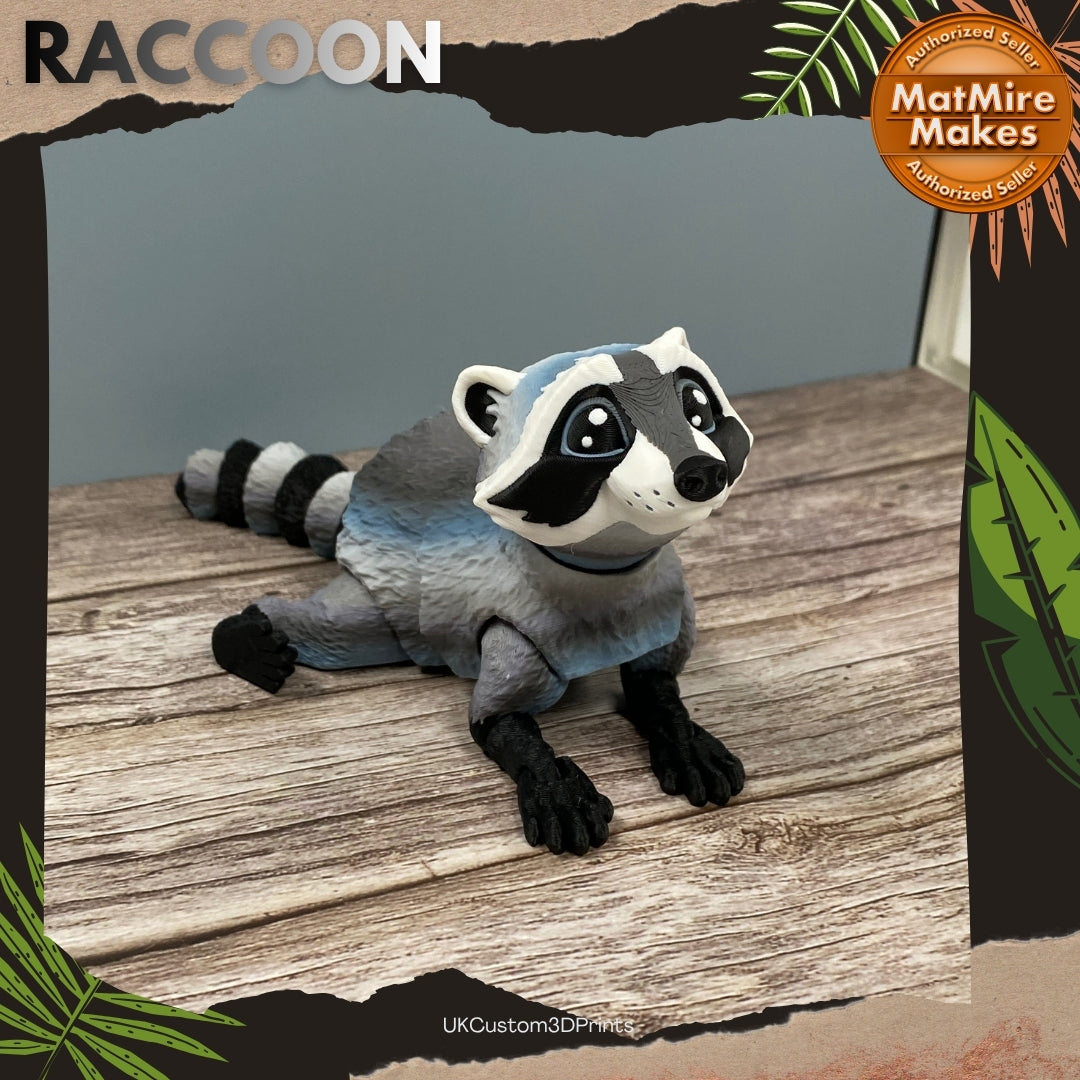 3D Printed Articulated Raccoon