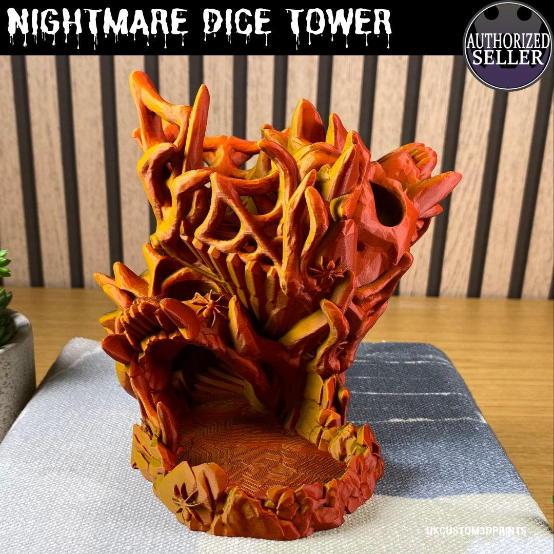 3D Printed Nightmare Dice Tower