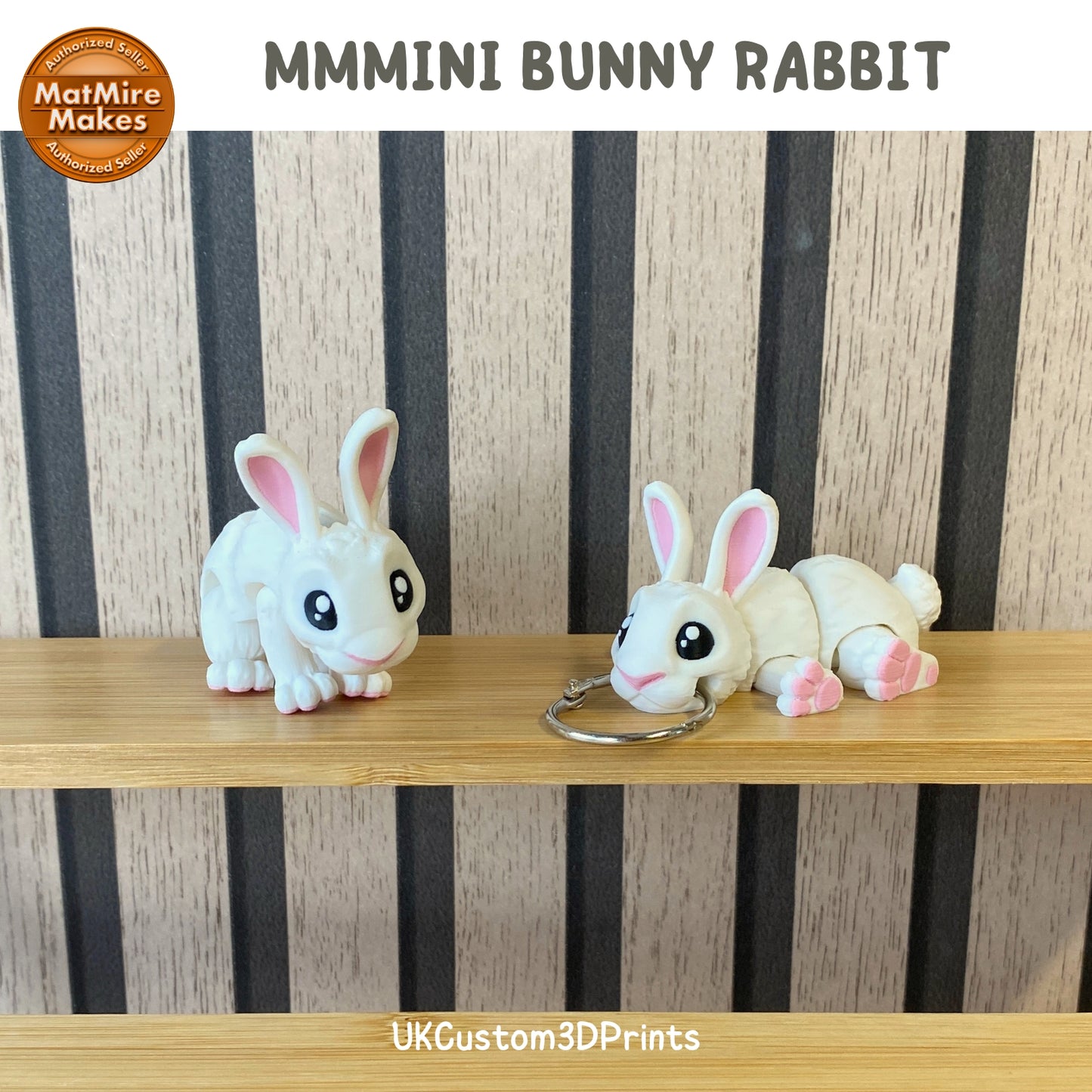 MMMini Bunny Rabbit Fidget - Optional Keychain