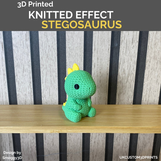 3D Printed Stegosaurus - Knitted Effect