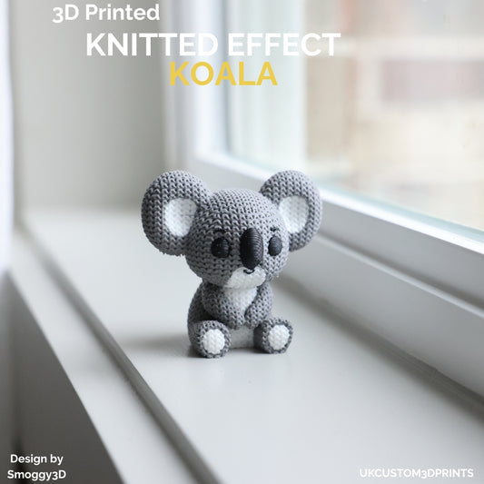 3D Printed Koala - Knitted Effect